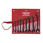 Proto JSCV-9S Piece Sae Reverse Combination Ratcheting Spline Wrench Set. Fixed Price $172.52.