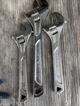 Husky Lot Of 3 Adjustable Wrench Two 8" & One 10". Fixed Price $24.85.