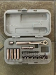 Craftsman 3/8 1/4 Dr. Metric 22 Pc 6 Ratchet Socket Ext. Adapter Set Case. Fixed Price $60.00.