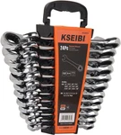24-PIECE Chrome Vanadium Ratcheting Wrench Set With Storage Rack. Fixed Price $132.99.