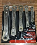 Vintage Craftsman 4369 5-PC Metric Box-end Ratchet Wrench Set Used Usa. Fixed Price $25.00.