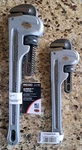 Brand New Ridgid 14" Model 31095 10" 31090 Aluminum Pipe Wrenches. Fixed Price $75.00.