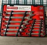 Craftsman 47046 - 12 Piece Point Sae Combination Wrench Set New. Fixed Price $69.87.