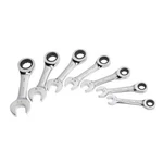 7 Piece Sae Stubby Short Ratcheting Wrench Set. Fixed Price $32.79.