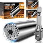 2 Pack Repair Universal Socket Tools Set With Power Drill Adapter Gadgets Ideas. Fixed Price $22.89.