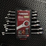 New Husky Ratcheting Sae Combination Wrench Set 7 Piece 1005 665 288. Fixed Price $25.00.