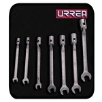 Urrea 1270HF Sae Full Polish Flex Head Wrench Set Pieces. Fixed Price $112.80.