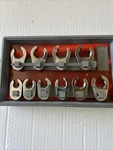 Craftsman Metric Flare Nut Line Crowfoot Wrench Set 3/8" Drive 10MM To 19MM 10PC. Fixed Price $129.00.