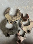 Snap-on Crowfoot Wrench Set 5PC Sae Steel Chrome 7/8 2IN Silver Black. Fixed Price $170.00.