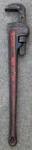Rigid 36 Inch Red Pipe Wrench Alloy Steel Made Usa. Fixed Price $65.00.