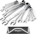 Duratech Flex-head Ratcheting Combination Wrench Set, 13-PIECE Sae, Silver. Fixed Price $85.35.
