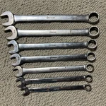Snap-on 7 Pc Sae Combination Wrenches 3/8 3/4" OEX12-OEX24. Fixed Price $140.00.