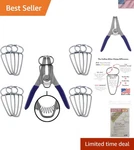 Collins Spring Loaded Pliers With 13 Miter Clamps - Ultimate Woodworking Kit. Fixed Price $83.99.