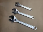 Nos Usa Ridge Tool Co Ridgid 3 Pc Adjustable Wrench Set 8" 10" 12" 708 710 712. Fixed Price $149.95.
