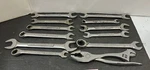 Vintage Lot 12PC Craftsman Forged Usa Combination Box & Open End Wrench Tools. Fixed Price $124.99.