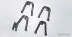 New Rc SSD00384 Aluminum Shock Hoops Set Black (4) For SCX10 Ii. Fixed Price $63.99.