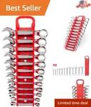 Professional 12-PC Stubby Wrench Set With 15-DEGREE Angled Open End & Storage. Fixed Price $74.39.