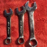 Snap-on Dxm Mac Stubby 3PC 12MM 13MM 16MM Chrome. Fixed Price $50.00.