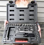 Nice Craftsman "almost Complete" 58-PC Mechanics Tool Set 1/4" & 3/8" Dr Sockets. Fixed Price $54.98.