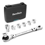 Duratech 7-IN-1 Ratcheting Wrench Set Metric 8-14MM Open Flex-head Tubing. Fixed Price $39.99.