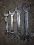 Vintage Westline Sae Double Open End Wrench Set Made Usa. Fixed Price $12.00.