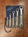 Vintage Craftsman Sae Ratcheting Box End Wrench Set With Pouch Usa. Fixed Price $49.95.