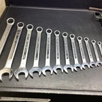 Set Of Twelve Vintage Palmera Sae Combination Wrenches 1/4 Inch 1/2. Fixed Price $74.50.