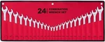 Best Value 24-PIECE Master Combination Wrench Set With Roll-up Storage Pouch Sae. Fixed Price $38.99.