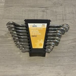 Toolworks TW125 9-PIECE Metric Combination Wrench Set Chrome Finish Steel 8-17MM. Fixed Price $12.99.