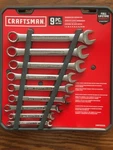 Craftsman 9 Pcs. Metric Combination Wrench Set - CMMT82328. Fixed Price $39.00.