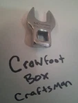 Craftsman -v- 43623 9/16 3/8 Drive Sae Open End Crowfoot Chrome Usa. Fixed Price $8.32.