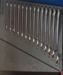 Snap-on Four Way Angle Head Metric Combination Wrench 14 Pc Set. Fixed Price $590.00.