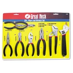 Great Neck 8-PIECE Steel Pliers And Wrench Set. Fixed Price $64.89.