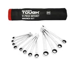 Hyper Tough 12-PIECE Sae Combination Ratchet Wrench Set, Hand. Fixed Price $41.96.