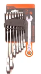 Tactix Metric Flexible Head Ratcheting Wrench Combination Spanner Tool Set. Fixed Price $22.99.