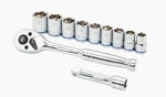 ***new***kobalt 11-PIECE Metric Polished Chrome Mechanic's Tool Set W/ Hard Case. Fixed Price $24.50.