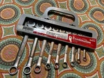 New Craftsman 9-PIECE Metric Combination Wrench Set 44163 -va- Series 8-16 Mm. Fixed Price $45.00.