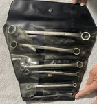 Craftsman Usa Crown Logo Piece Metric Box End Wrench Set Folding Pouch 6-24MM. Fixed Price $155.00.