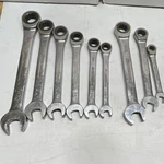 Pittsburgh Pro Ratcheting Combination Wrench Set 9PC Chrome Steel Sae & Metric. Fixed Price $21.95.