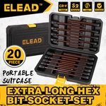 20PC Extra-long Allen Hex Bit Socket Set 3/8" Drive Sae & Metric Impact Ratchet. Fixed Price $39.99.