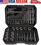 Us Screws Bolt Extractor Set W/drill Bit Kit Lug Nut Extraction Sockets 26PCS. Fixed Price $31.58.