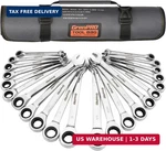 Grenpro Ratcheting Wrench Set, Combination 22-PIECE Sae & Metric And. Fixed Price $97.63.