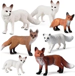7PCS Fox Toy Figures, Plastic Forest Animals Figurines Set Include Arctic. Fixed Price $23.45.