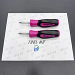 Snap-on Tools Rare New 2PC Electric Pink Soft Grip Stubby Screwdriver Set SHD1. Fixed Price $199.99.