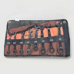 Klein Tools 69408MG 90-TOOTH Ratcheting Box Wrench Set Metric 8PC Roll Up Case. Fixed Price $77.00.