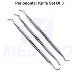 3 Pcs Set Periodontal Knife Tissue Excise Kirkland Surgery Interproximal Tools. Fixed Price $13.49.