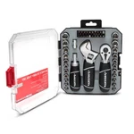 Husky 1/4 In. And 3/8 Stubby Ratchet Socket Set Wrench 46-PIECE. Fixed Price $41.34.