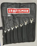 Nos Sears Craftsman 7PC Ratcheting Combo Wrench Set Metric 42443 Usa 8-18MM. Fixed Price $169.99.