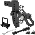 Auh Adjustable Trailer Hitch 8" Drop 2" Receiver Alloy Steel With Shackle. Fixed Price $139.79.