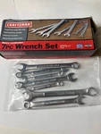 Sears Craftsman Usa Nos 7PC Metric Combination Wrench Set Sealed Bag 47005 7-14M. Fixed Price $30.00.